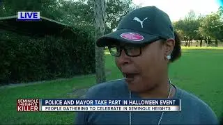 Trick-or-treating in Seminole Heights