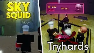 ENFRENTEI 7 TRYHARDS NO SKY SQUID - INK GAME ATUALIZADO!!