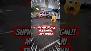 Mobil panther jalan sendiri di tol japek, aksi supir truk ini bikin merinding!