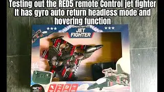 Testing out the RED5 remote control jet fighter this drone has gyro auto return headless mode