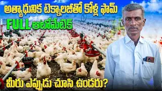 అత్యాధునిక టెక్నాలజీ కోళ్ల ఫర్మ్ || automatic poultry farm || poultryfarming #farming#poultry#telugu