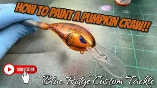 How to Paint a Pumpkin Craw RK55 Crankbait | Custom Rock Crawler Airbrush Tutorial