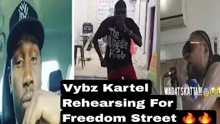 Footah Hype Threathen Vybz Kartel😮&zwj;💨Vybz Kartel Freedom Street Rehearsal Video #vybzkartel
