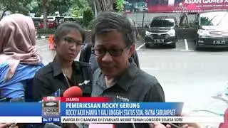 Rocky Gerung Diperiksa Terkait Kasus HOAX Ratna Sarumpaet