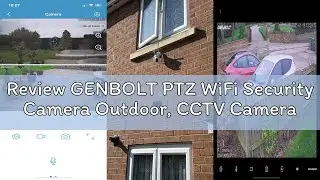 Review GENBOLT PTZ WiFi Security Camera Outdoor, CCTV Camera with Dual View, Dual lens Home Surveill