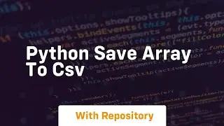 python save array to csv
