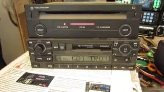 кассетная автомагнитола Gamma 5, Gamma V.(1J0 035 186 B Blaupunkt 7 648 227 060).+CD-проигрыватель в