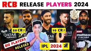 RCB Released Players 2024 / RCB ka Released khiladi kon kon hey 2024 me ? / IPL 2024