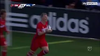 Bastian Schweinsteiger scores on Chicago Fire debut