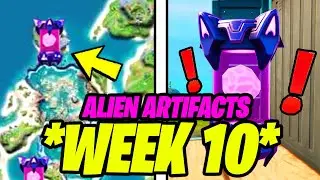 All Week 10 ALIEN ARTIFACTS Locations (ALL 5 Alien Artifact Locations)