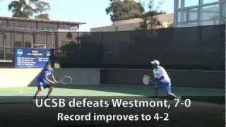 Men's Tennis: 01/28: UCSB Defeats Westmont, 7-0