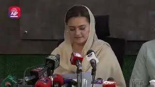Federal Minister for Information and Broadcasting Maryam Aurangzeb talks to media part 1