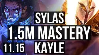 SYLAS vs KAYLE (TOP) | 8/1/6, 1.5M mastery, Godlike | EUW Diamond | v11.15