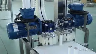 Milk powder factory cans delivery conveyor line system, flexible chain spiral and grippers conveyor