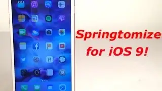 Springtomize 3 Updated for iOS 9!