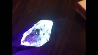 Fluorescent Quartz Crystal From Pakistan Petroleum Quartz