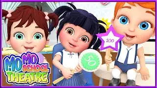 Numbers Song 10 to 100 | Nursery Rhymes for Kids and Children | Momo School Theater Cartoon #363