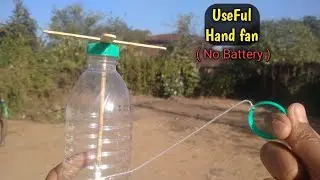 How to make a Simple Hand Fan From Plastic Bottle || Bottle life Hack || Crazy life Hack