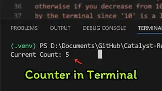 I made a Counter in terminal - Python
