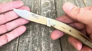 40 seconds French knife review: Cognet Le Thiers blond horn
