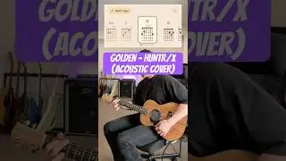 Golden - KPOP Demon Hunters &lsquo;HUNTR/X&rsquo; (Acoustic Guitar Cover with Chord Chart)