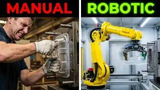 Robotic Cell for Injection Molding Machine | Automatic Loading & Unloading with Dual EOAT