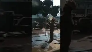 Railway site cleaning by HIGH PRESSURE JET CLEANER.
