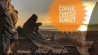 Hayling Island: Coffee, crumpets and a beautiful sunset on a Billy Trail walk.