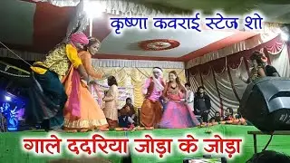 गाले ददरिया जोड़ा के जोड़ा CG SONG || कृष्णा कवराई नाईट शो || AVM ke dancer ke sath || Santosh k video