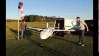 Erstflug der 4,1m Skyvan in Fromberg