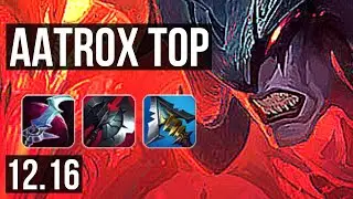 AATROX vs LEE SIN (TOP) | 73% winrate, 14/2/8, 6 solo kills, Dominating | EUW Master | 12.16