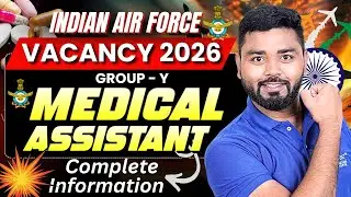Indian Air Force Medical Assistant Trade Vacancy 2026 | Eligibility, Selection Process #job #force