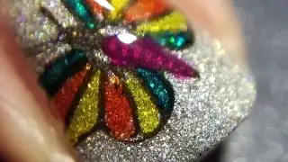 BeginNails Lantern and Wren Messy Mansion MM63 Butterfly Mani