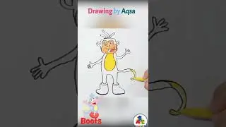 Boots Monkey|Dora explorer series drawing tutorial