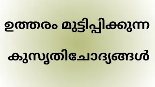 കുസൃതി ചോദ്യങ്ങൾ