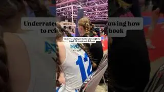 Underrated #volleyballplayer skills: knowing how to ref, lib track and do book