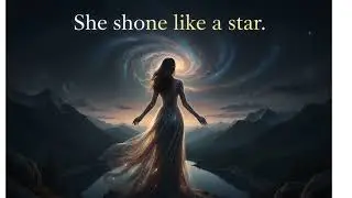 She shone like a star.