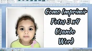 Fotos 3X4 Usando o Word