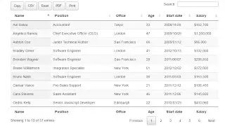Jquery Datatable Tutorial | How to add Copy | Excel | PDF Button