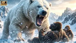 KING KONG vs GIANT WHITE BEAR &mdash; Kong Saves Baby Kong from Certain Death