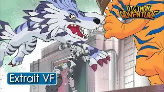 ANDROMON CONTRE GREYMON & GARURUMON - Extrait de la nouvelle VF de Digimon Adventure