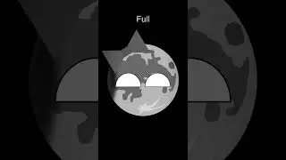 Phases of the Moon  #animation #space #planetball #countryballs #astronomy #planet #lunarphases