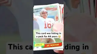 This card was hiding in a pack for 44 YEARS!!! 🤯 1981 Topps Joe Montana rookie card pull! 🔥