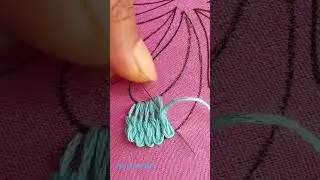Flower Design Hand Embroidery work 🍁🌿🌺❣️