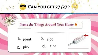 Name That Everyday Object  | Guess the Household Item Names | Name the things Around Your House Quiz