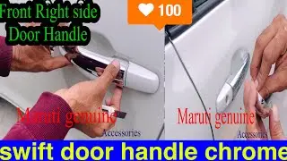 swift door handle chrome install Swift door handle kase lagaya #doorhandles #cars