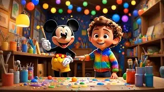 🌟 Mickey Mouse & CoComelon with Panda in Clubhouse Adventure 🌟
