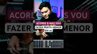 Acorde &eacute; D mas fa&ccedil;o Penta menor em Mi? Sim a FRASE fica Animal com as Tens&otilde;es #auladebaixo