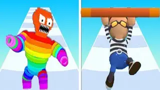 Roof Rails vs Rope Man Game Max Level Gameplay Walkthrough 13MLKJN