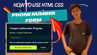 HTML Tips and Tricks (Part 3): Add Phone Number Validation in HTML || Responsive Form in HTML & CSS